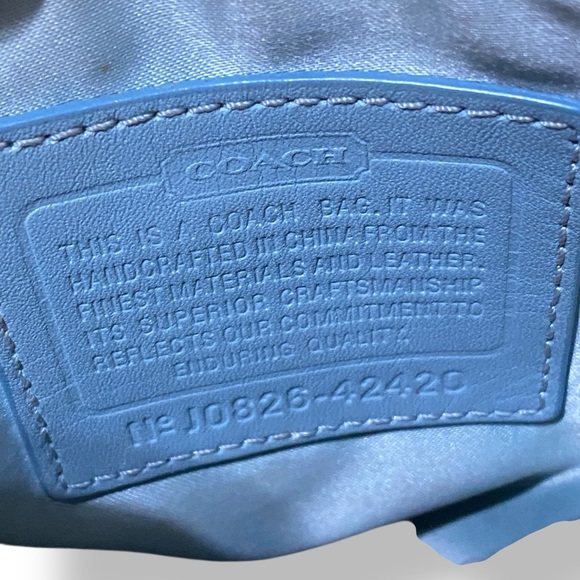 Coach Swing Bag Crossbody Signature Coated Canvas Leather Brown/Cream Patterned - Picture 11 of 16